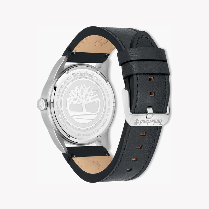 Timberland Men's Silver Stainless Steel Watch, Black Dial | Tdwga2152101 by i-watch