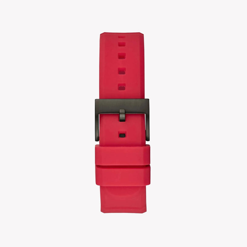 Guess Men's Red Silicone Watch, Black Dial | Gw0269g5 by i-watch