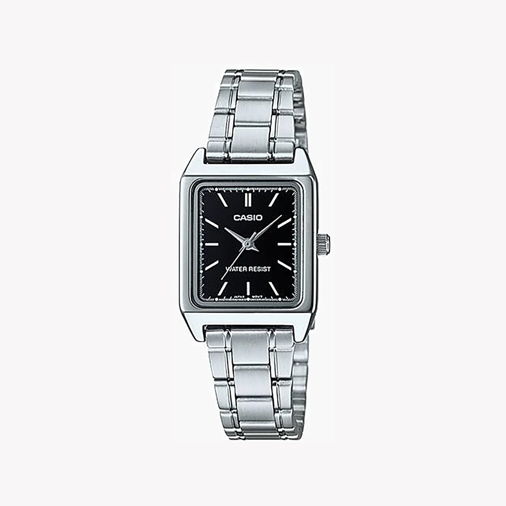 Casio Women's Stainless Steel Watch, Black Dial | Ltp-V007d-1eudf by i-watch