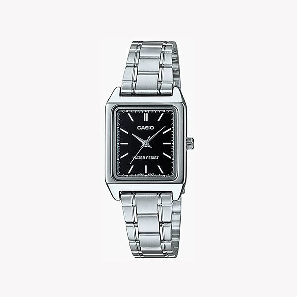 Casio Women's Stainless Steel Watch, Black Dial | Ltp-V007d-1eudf by i-watch