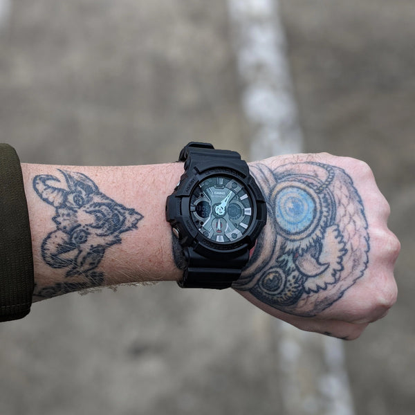 Casio G-Shock Ga-201-1a - Bold Black Adventurer Men's Watch With Durable Resin Band & Dynamic Features by i-watch