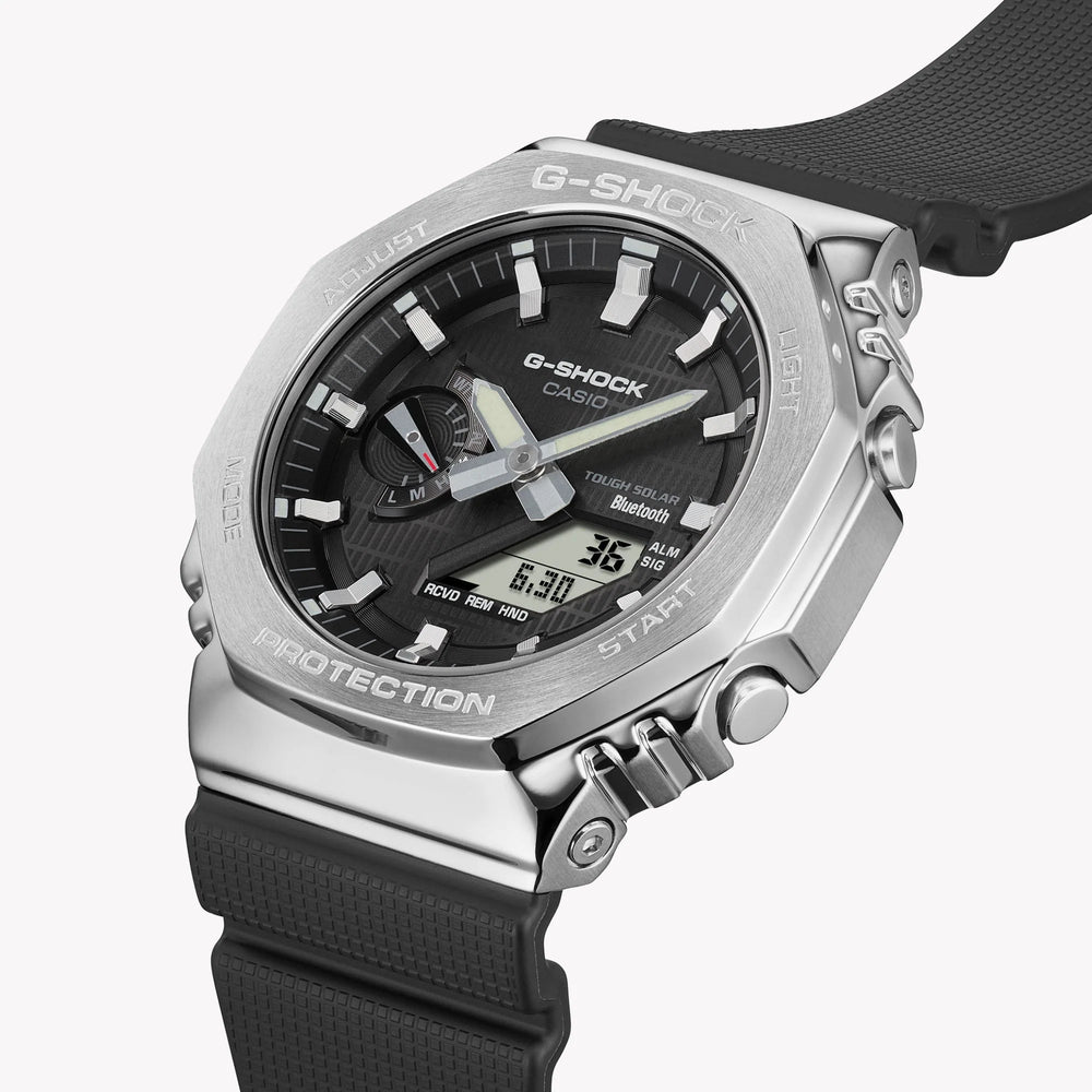 Casio G-Shock Men's Silver Resin & Stainless Steel | Gbm-2100-1aer by i-watch