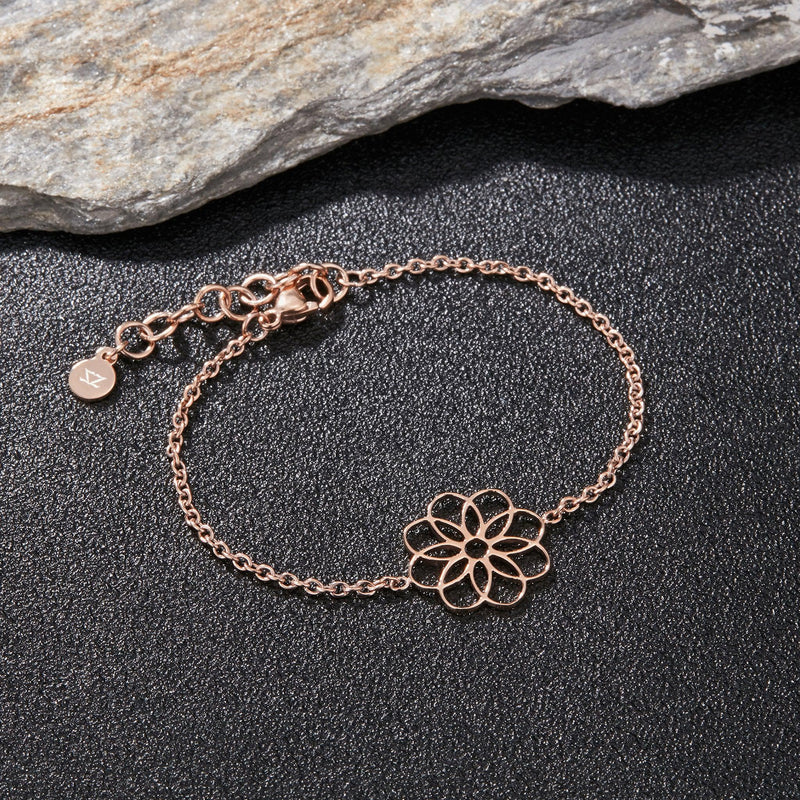 Zink Women's Rose Gold Stainless Steel Bracelet | Zfbr005rg