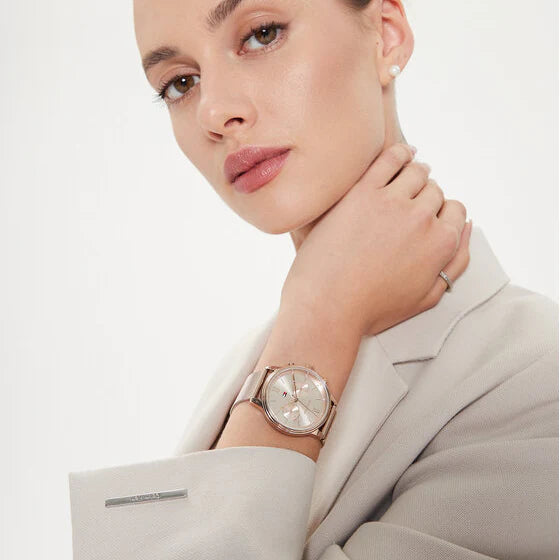 Tommy Hilfiger Women's Rose Gold Watch, Gold Dial | 1782303 by i-watch