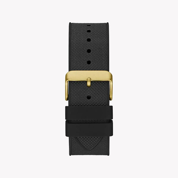 Guess Watches Men's Gold Silicone, Black Dial | Gw0264g3 by i-watch