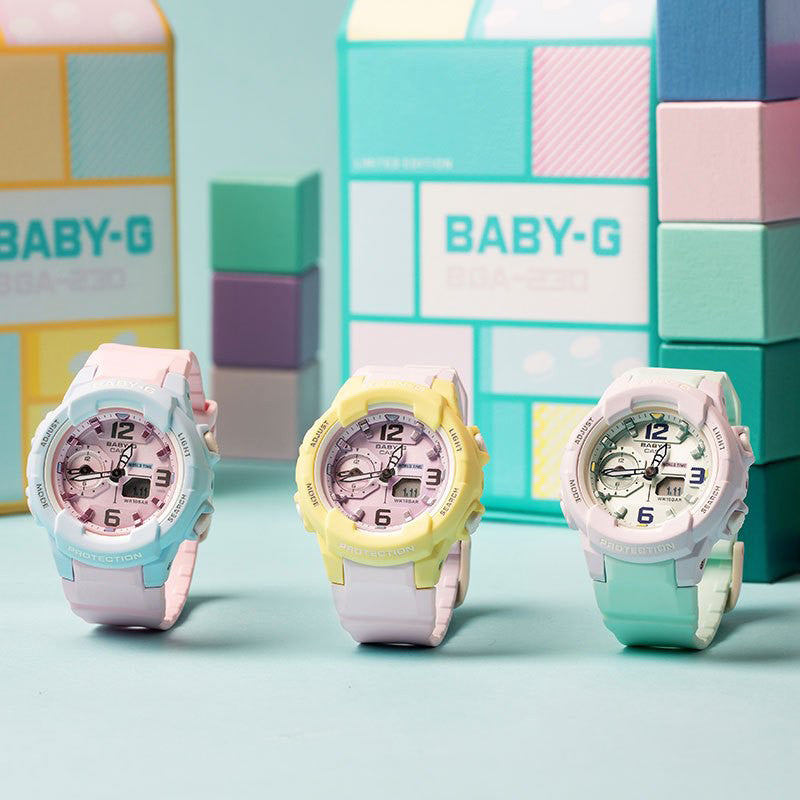 CASIO BABY-G BGA-230PC-9BDR ADVENTURE - PINK CHARM & FUNCTIONALITY Women's Watch with white resin band and chic pink dial-i-Watch-3