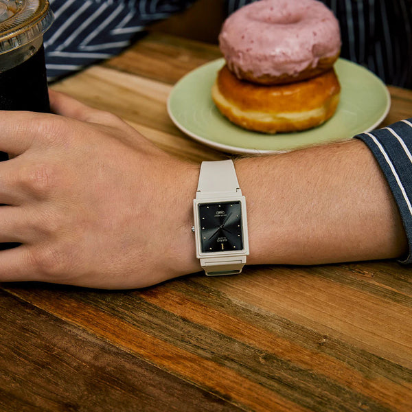 Casio Unisex White Resin Watch, Black Dial | Mq-38uc-8adf by i-watch