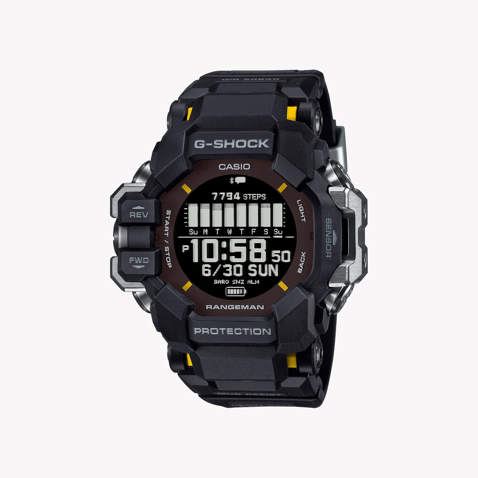 Casio Men's Black Resin Watch, Digital Dial | Gpr-H1000-1er by i-watch