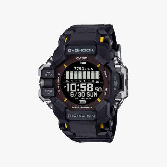 ساعة CASIO G-SHOCK GPR-H1000-1 MASTER OF G RANGEMAN - ساعة رجالية لمراقبة معدل ضربات القلب ونظام تحديد المواقع العالمي