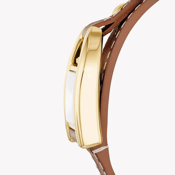 Fossil Women's Gold Stainless Steel, Brown Leather | Es5264 by i-watch