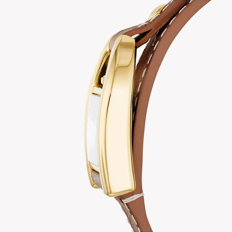 Fossil Women's Gold Stainless Steel, Brown Leather | Es5264 by i-watch