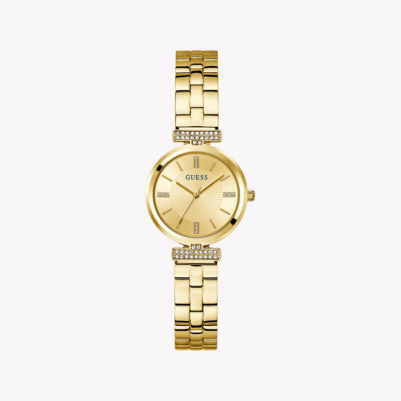 Guess Women's Gold Stainless Steel Watch, Champagne Dial | Gw0762l2 by i-watch