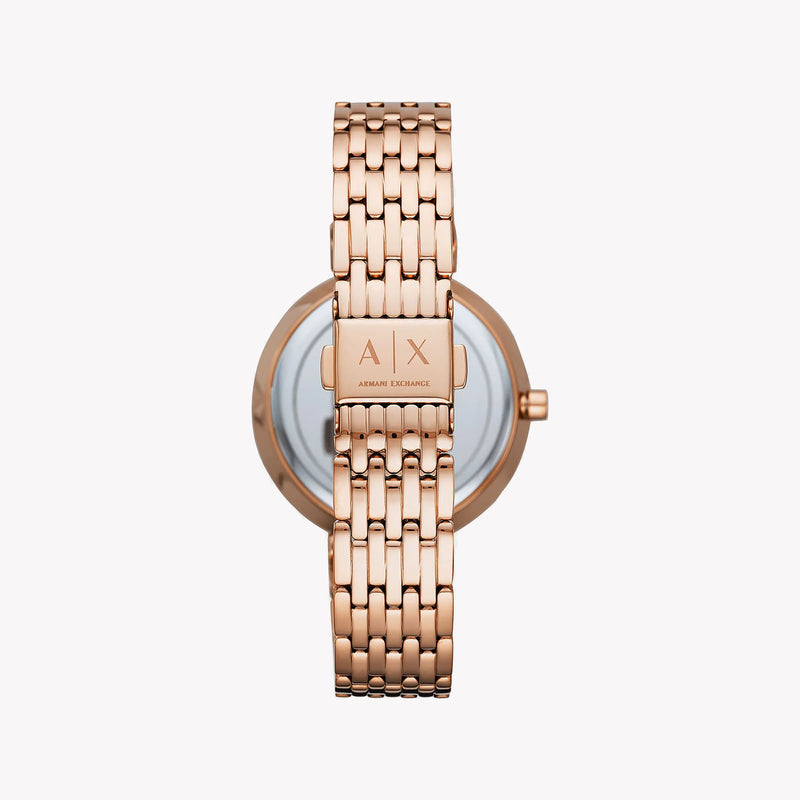 Armani Exchange Women's Rose Gold Watch, Silver Dial | Ax5901 by i-watch