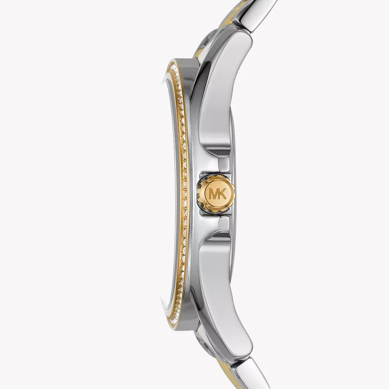 Michael Kors Women's Silver-Gold Watch, White Dial | Mk6931 by i-watch