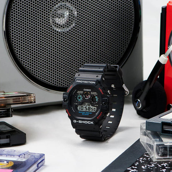 G-Shock Men's Black Resin Watch, Digital Display | Dw-5900-1dr by i-watch