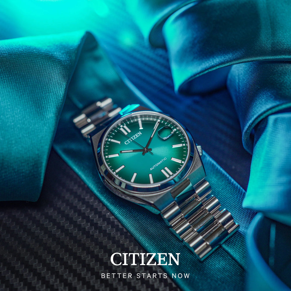 Citizen Men's Stainless Steel Watch, Turquoise Dial | Nj0151-88x