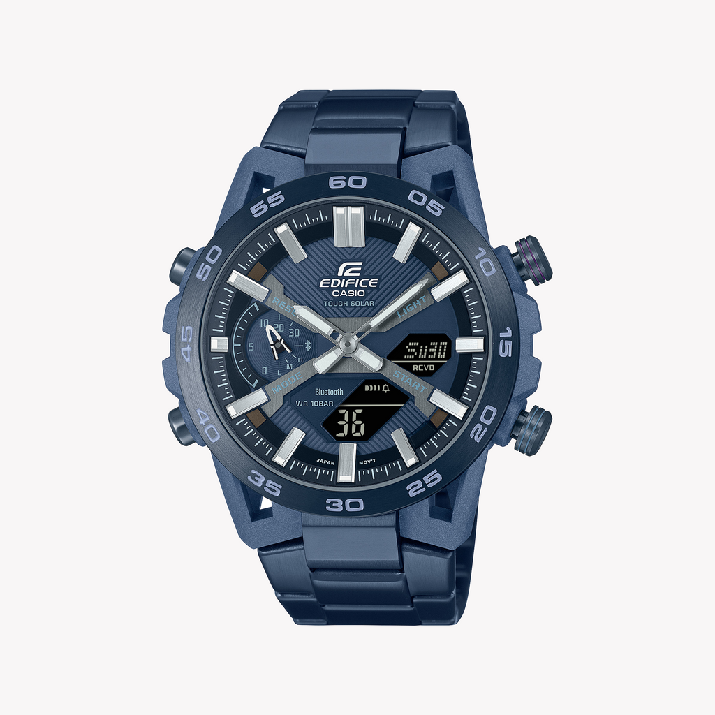 EDIFICE ECB-2000CB-2AEF - BOLD BLUE MEN'S WATCH WITH BLUETOOTH & WATER RESISTANCE