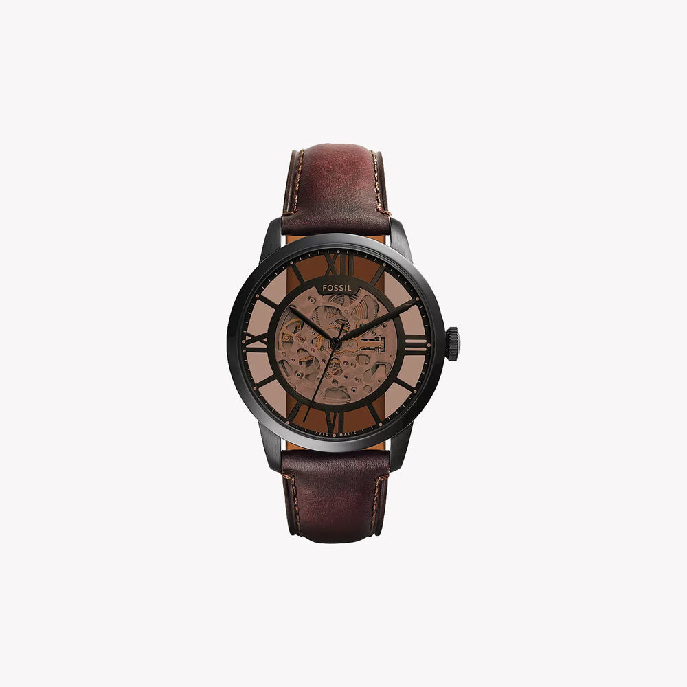 Fossil Men's Brown Leather Watch, Stainless Steel Case | Me3098 by i-watch