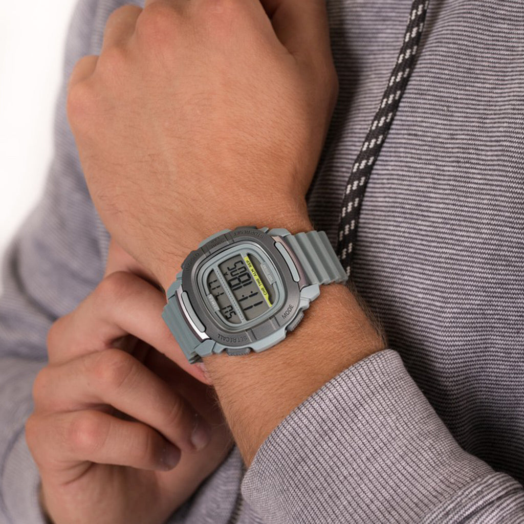 Montre pour hommes TIMEX Digital Command 47 mm - Silicone bleu et veilleuse INDIGLO