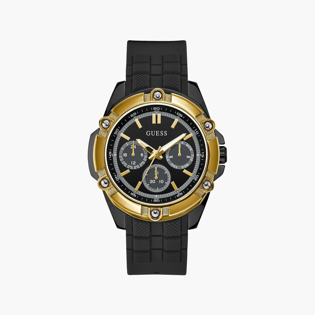 GUESS W1302G2 BLACK STAINLESS STEEL MEN'S WATCH - BOLD STYLE-i-Watch