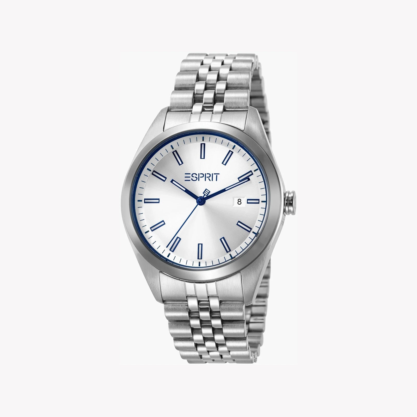 Esprit Men's Silver Stainless Steel Watch, Silver Dial | Es1g242m0025 by i-watch