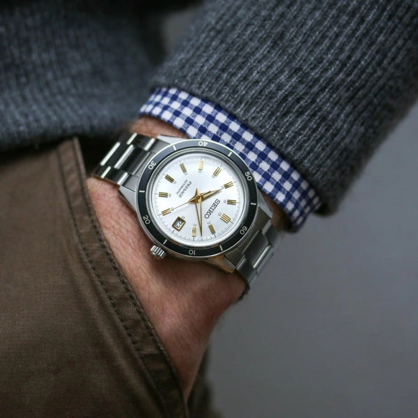 Seiko Men's Silver Stainless Steel, Beige Dial | Srpg03j1 by i-watch
