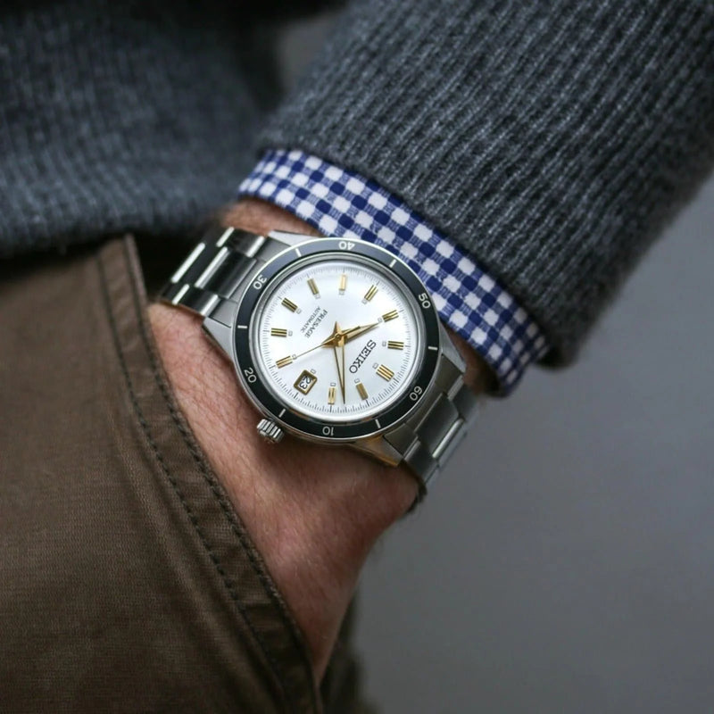 Seiko Men's Silver Stainless Steel, Beige Dial | Srpg03j1 by i-watch