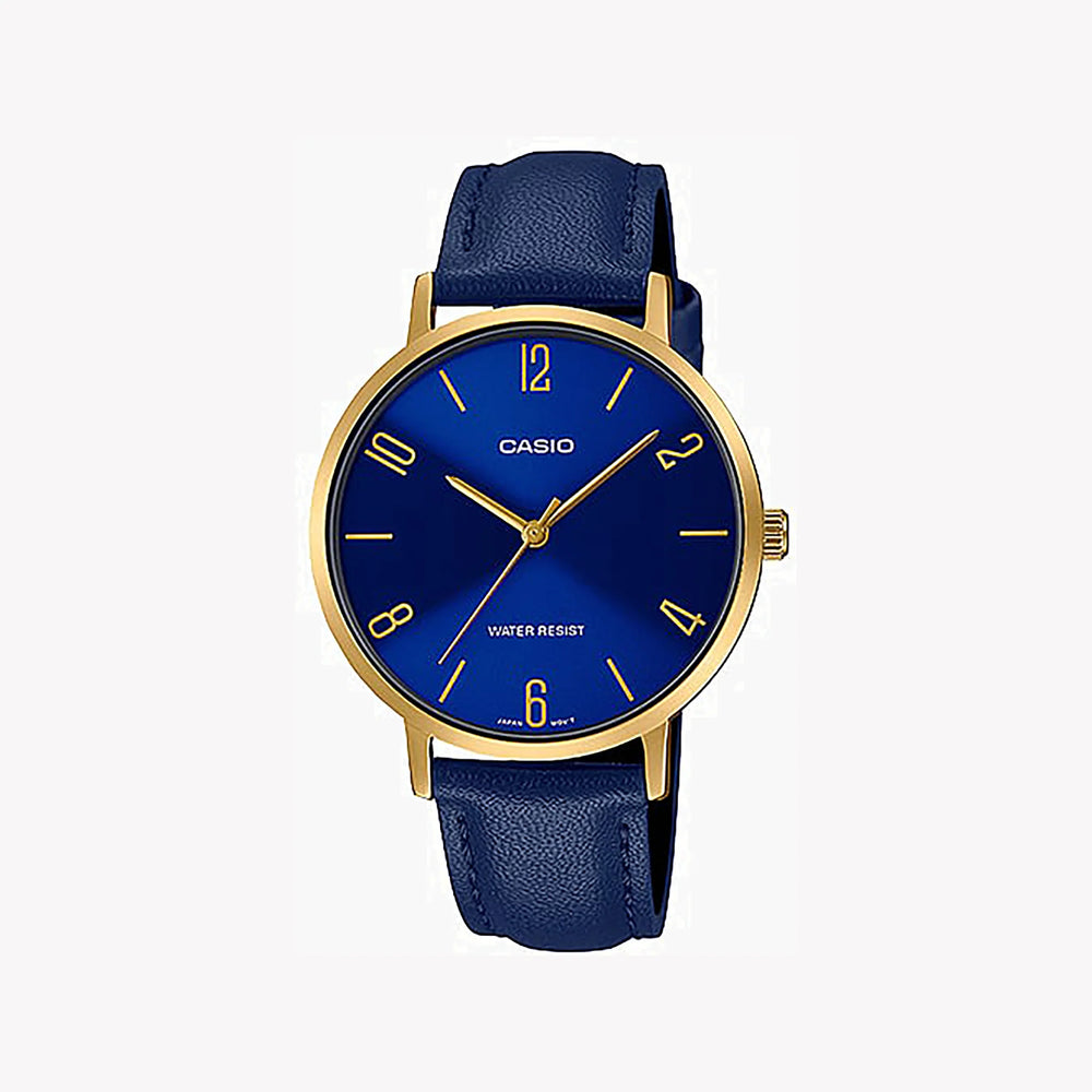 Casio Ltp-Vt01gl-2budf Elegance - Stylish Gold & Blue Dual-Tone Women's Watch by i-watch