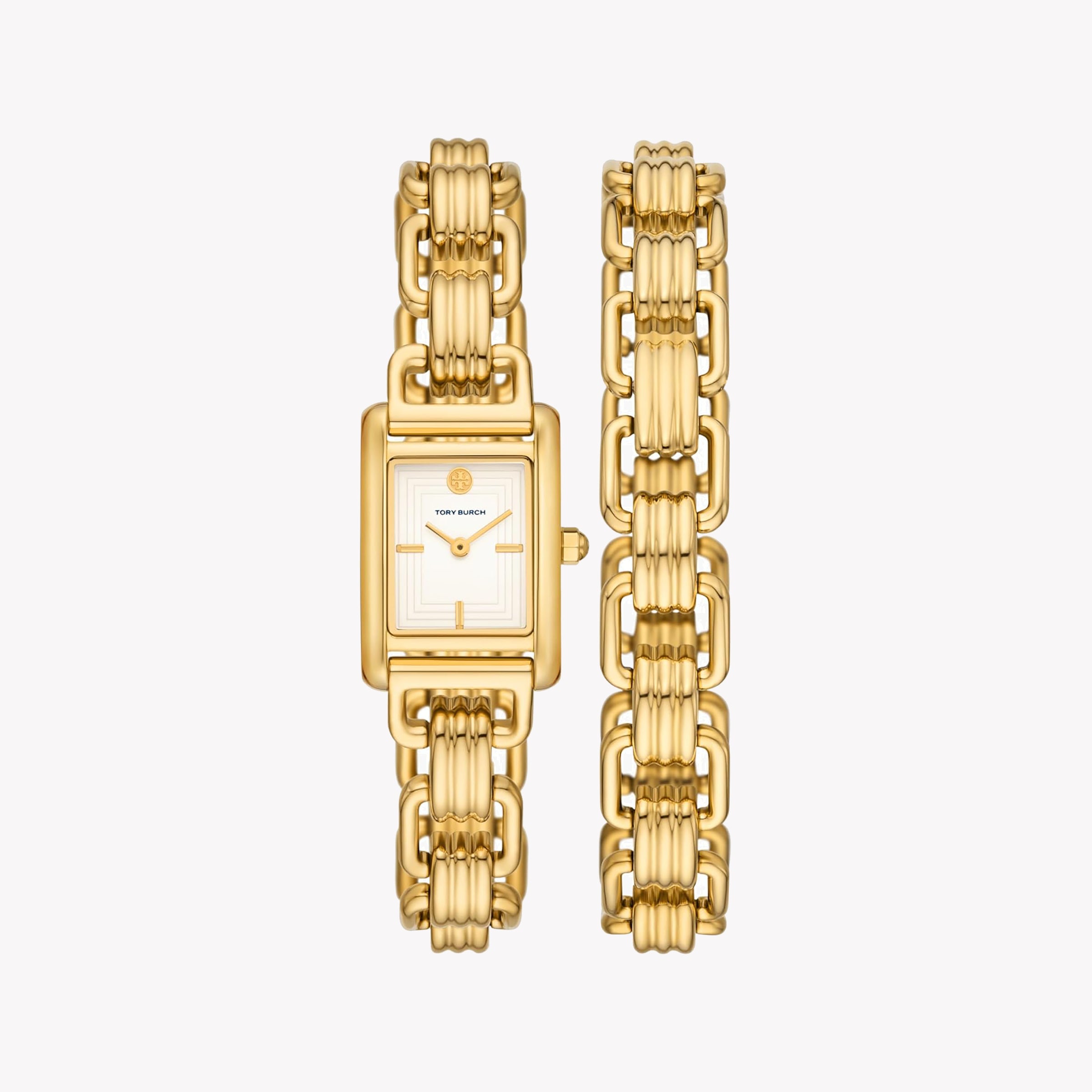 Tory Burch Women's Watch with Gold Stainless Steel Case and Gold Stainless Steel Band