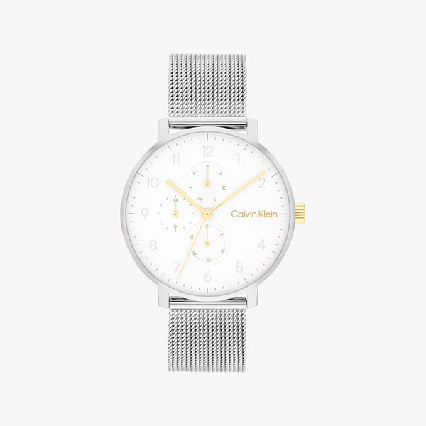 Ck Calvin Klein Women's Silver Stainless Steel Watch, White Dial | K2g27126x by i-watch
