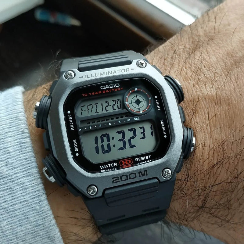 Casio Men's Black Resin Sport Watch, Digital Dial | Dw-291h-1avdf by i-watch