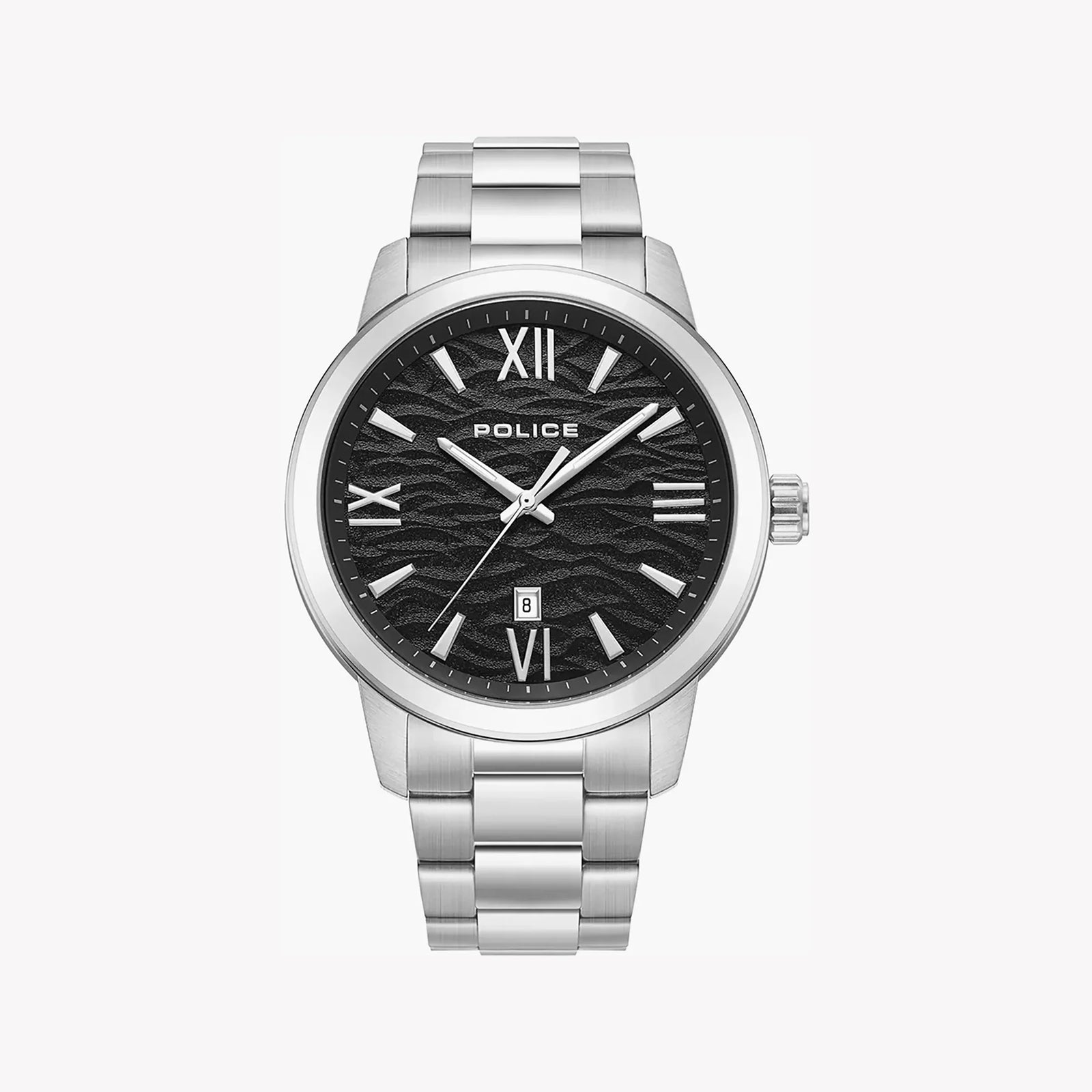 Police Men's Silver Watch, Black Dial | Pewjh0004904 by i-watch