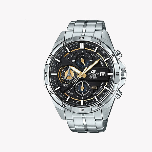 Casio Men's Stainless Steel Watch, Black Dial | Efr-556d-1avuef by i-watch