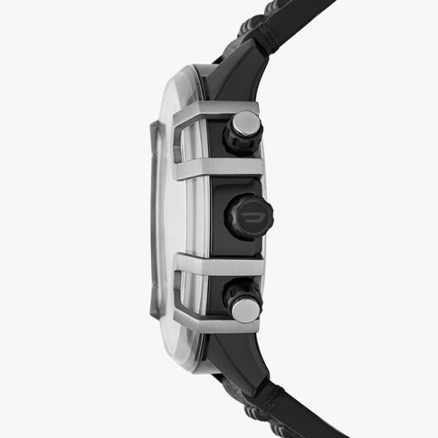 DIESEL DZ4571 BOLD ADVENTURER - MEN'S STAINLESS STEEL CHRONOGRAPH WATCH WITH BLACK LEATHER BAND-i-Watch-3