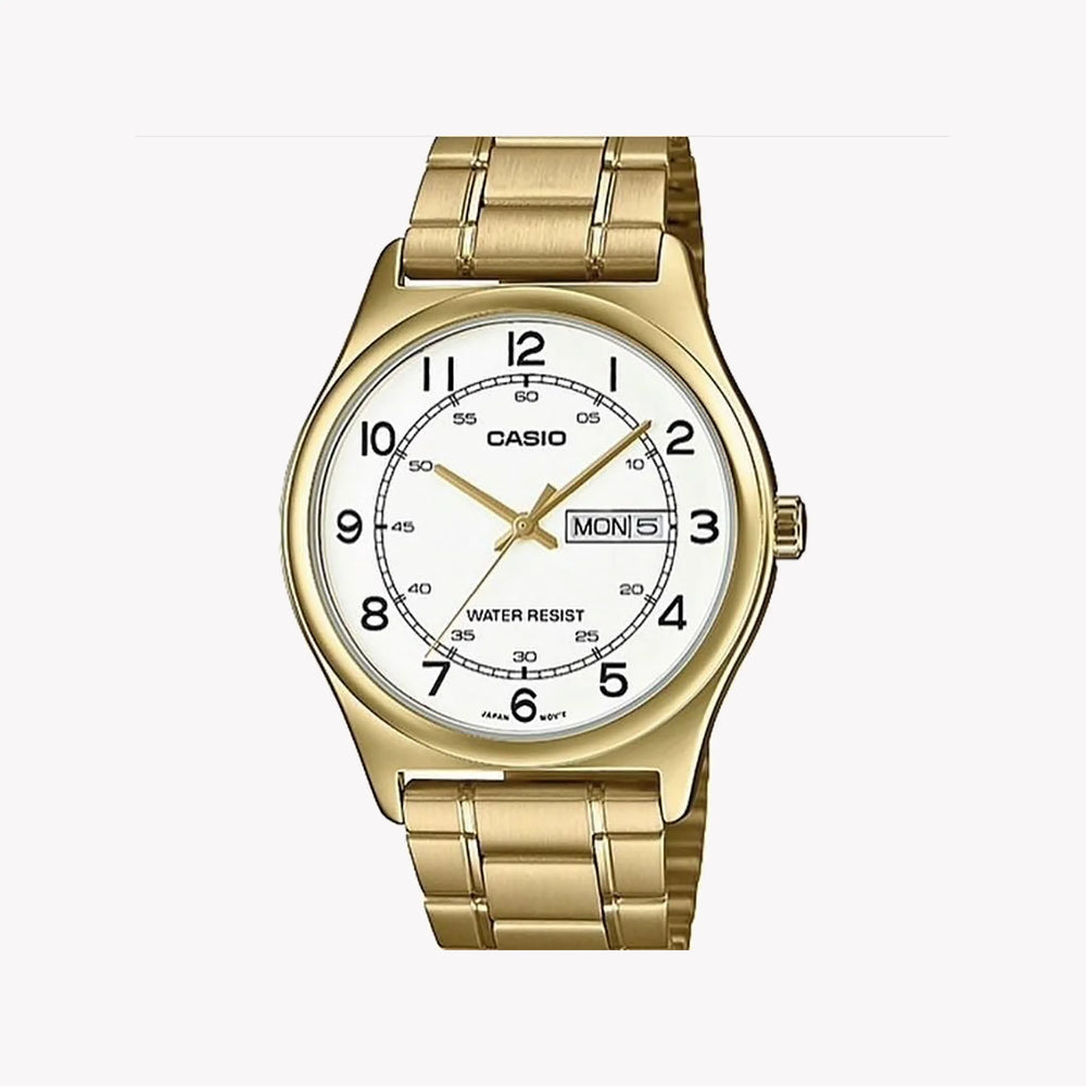 Timeless Elegance Men's Stainless Steel, Gold | Mtp-V006g-7budf by i-watch