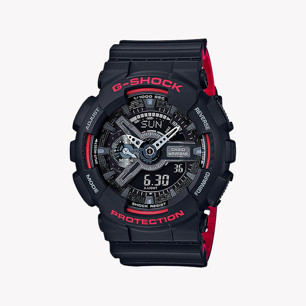 G-Shock Men's Black Resin Watch, Bold Design | Ga-110hr-1adr by i-watch