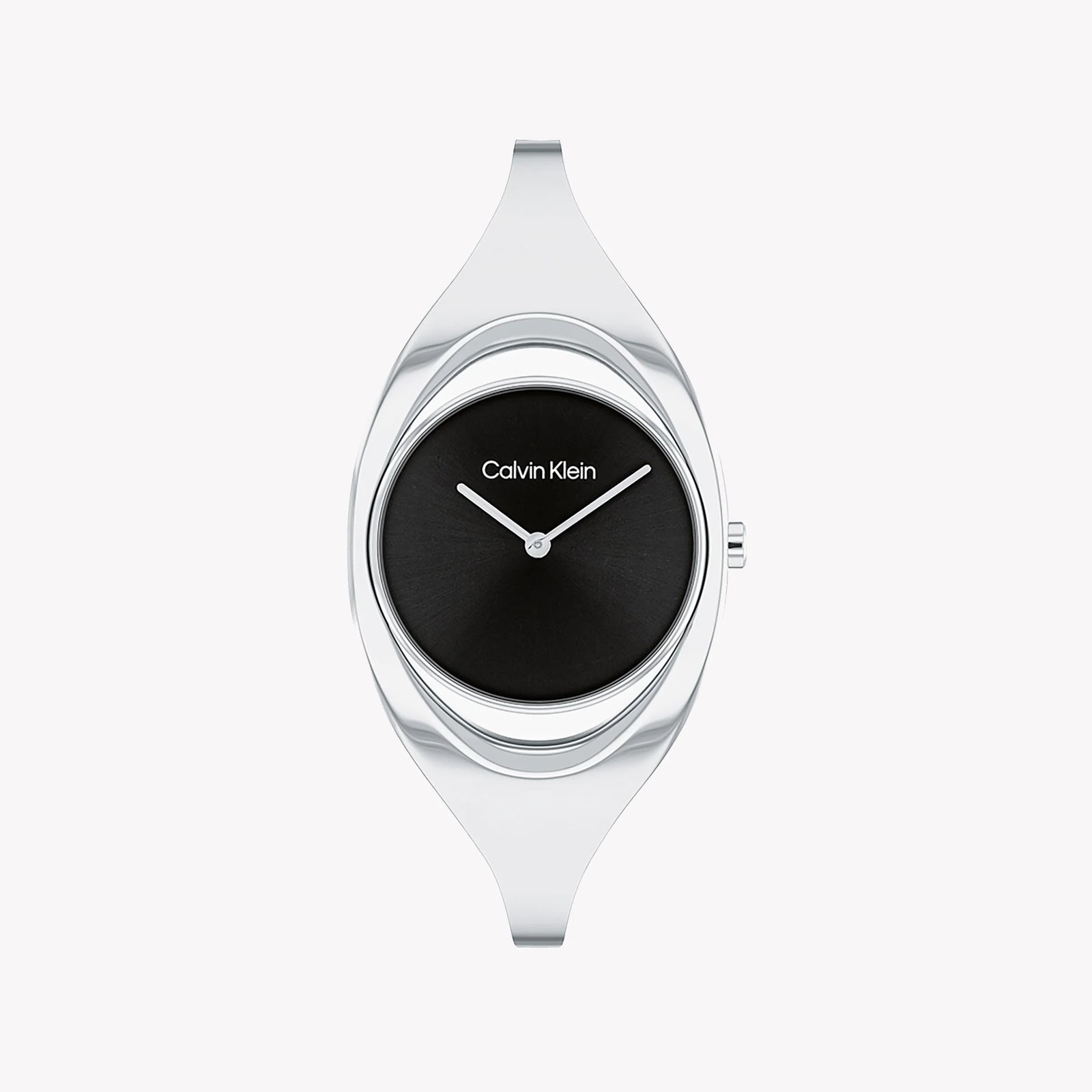 Ck Calvin Klein Men's Silver Watch, Black Dial | K2g271c6 by i-watch