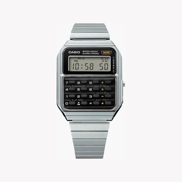 Casio Unisex Silver Resin & Stainless Steel Watch | Ca-500we-1adf by i-watch