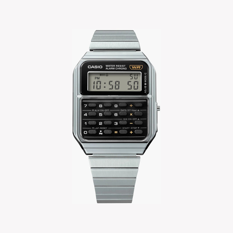 Casio Unisex Silver Resin & Stainless Steel Watch | Ca-500we-1adf by i-watch