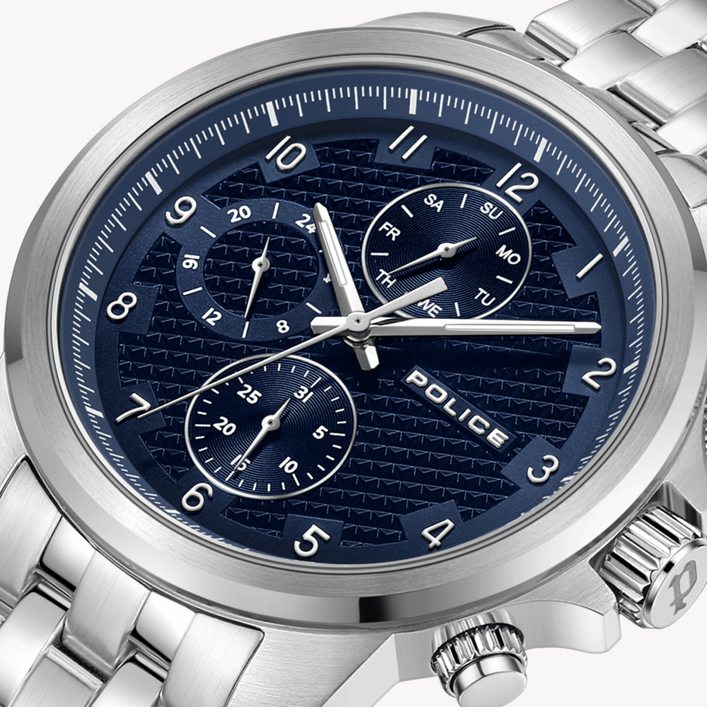POLICE PEWJK0021505 - TIMELESS ELEGANCE MEN'S WATCH WITH STUNNING BLUE DIAL & STAINLESS STEEL BAND-i-Watch-3