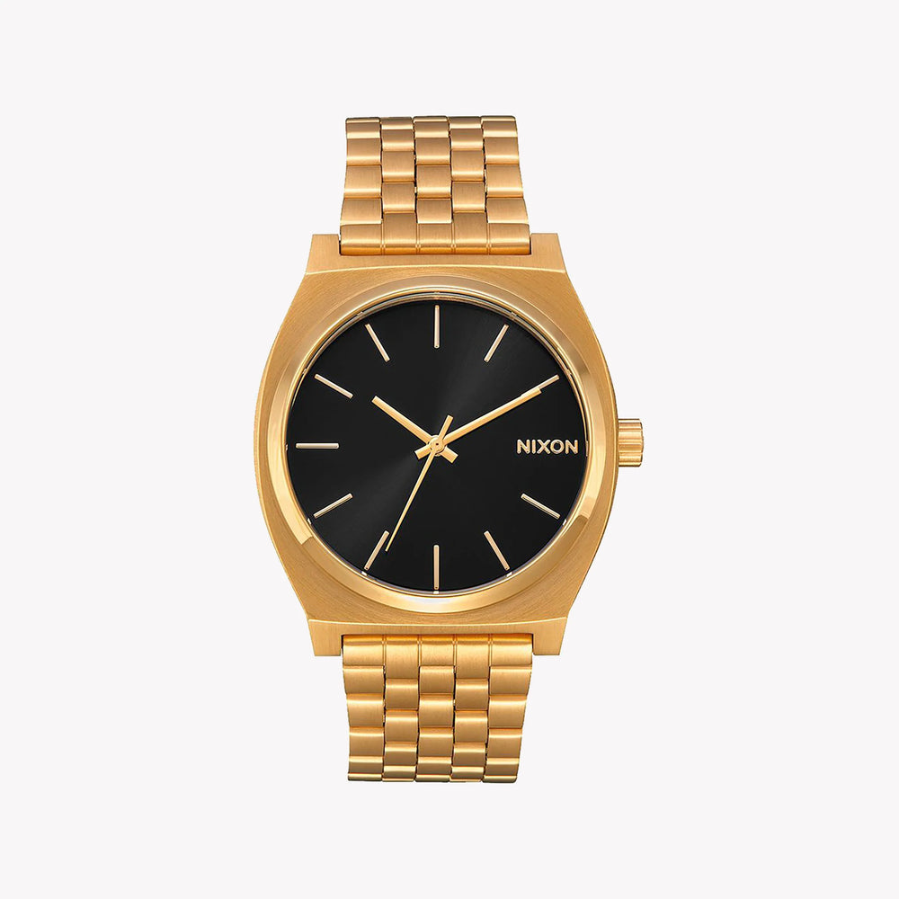 NIXON A045-2042 - BOLD SOPHISTICATION MEN'S TIMEPIECE WITH GOLD STAINLESS STEEL AND BLACK DIAL
