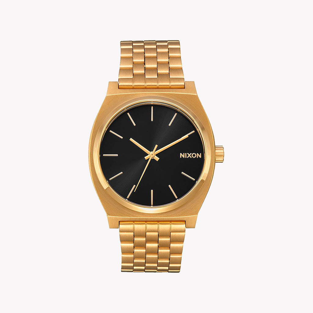 NIXON A045-2042 - BOLD SOPHISTICATION MEN'S TIMEPIECE WITH GOLD STAINLESS STEEL AND BLACK DIAL