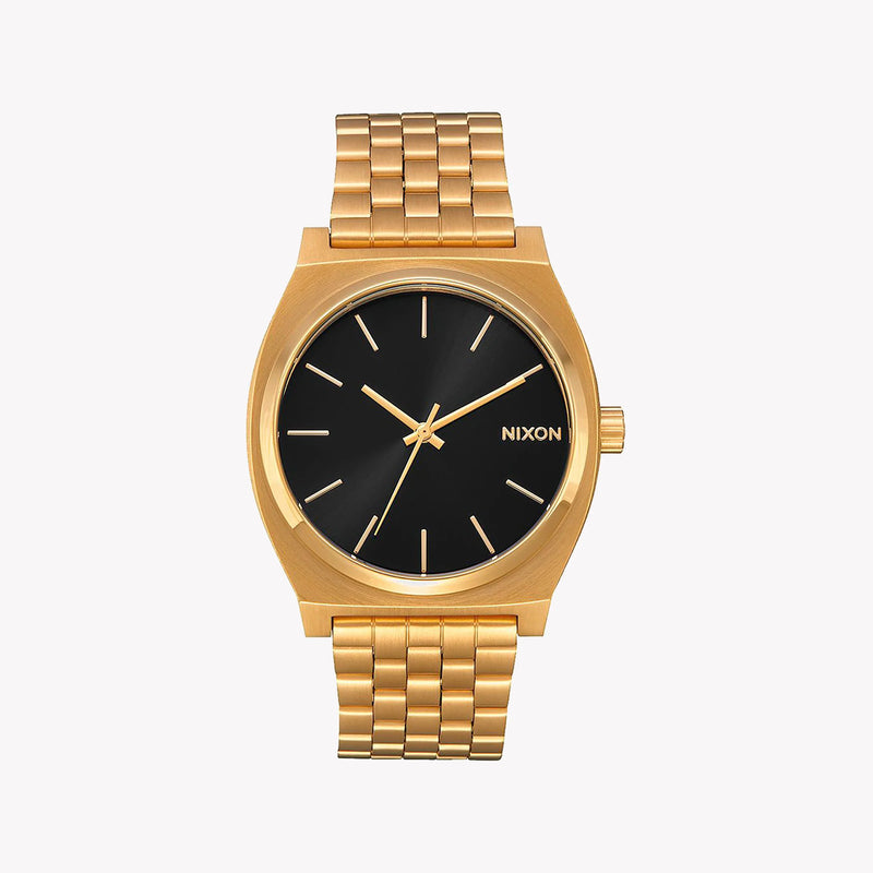 NIXON A045-2042 - BOLD SOPHISTICATION MEN'S TIMEPIECE WITH GOLD STAINLESS STEEL AND BLACK DIAL