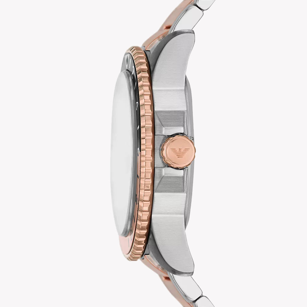 EMPORIO ARMANI AR11591 - ELEGANT TIMEPIECE - SILVER & ROSE GOLD WOMEN'S WATCH-i-Watch-2