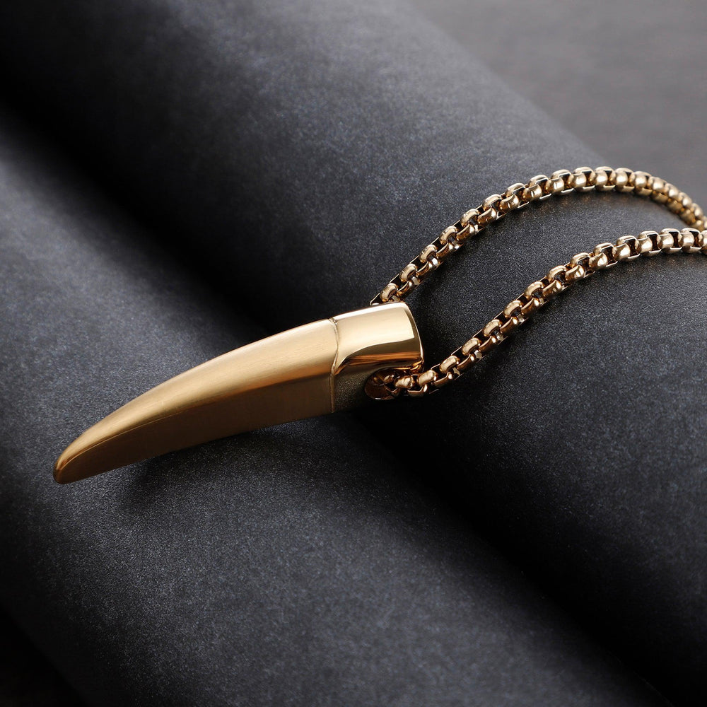 Zink Men's Gold Stainless Steel Necklace | Zjpd024-G by i-watch