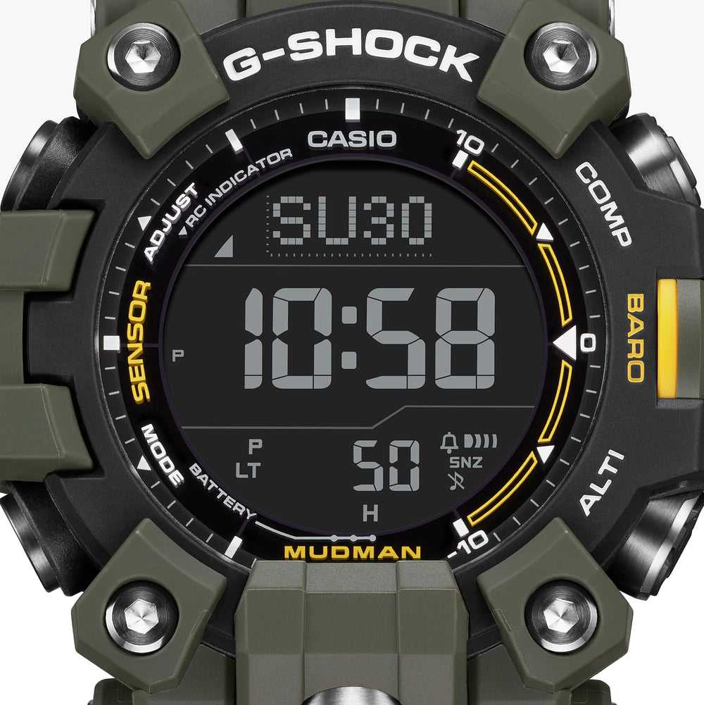 Casio Men's Green Resin Watch, Digital Display | Gw-9500-3er by i-watch