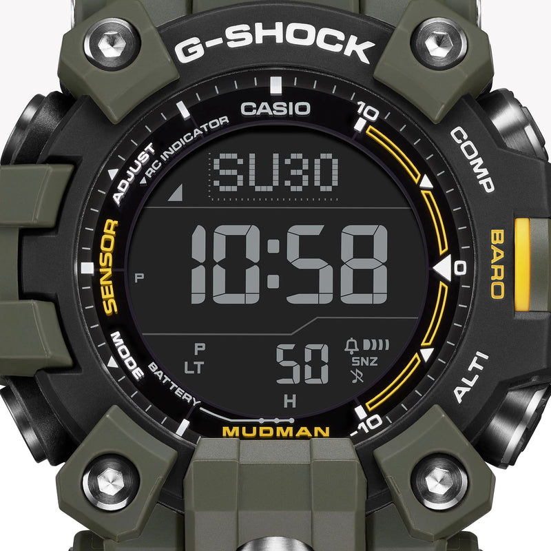 Casio Men's Green Resin Watch, Digital Display | Gw-9500-3er by i-watch