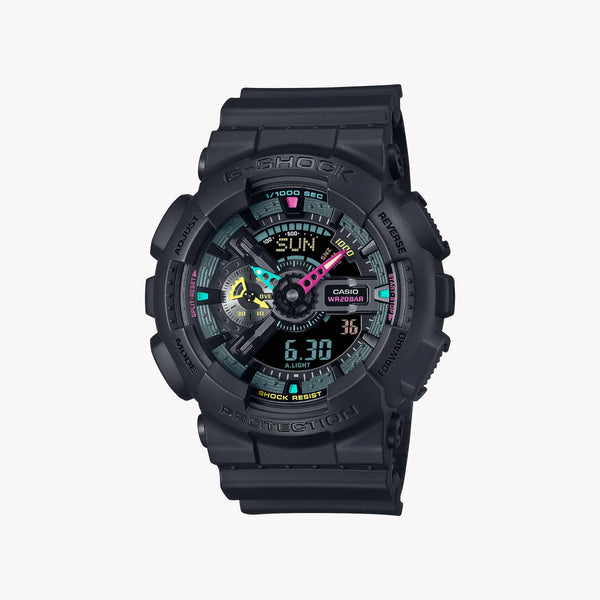 Casio G-Shock Men's Black Resin Watch, Black On Black | Ga-110mf-1aer by i-watch