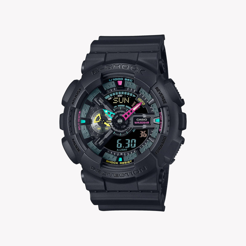 Casio G-Shock Men's Black Resin Watch, Black On Black | Ga-110mf-1aer by i-watch