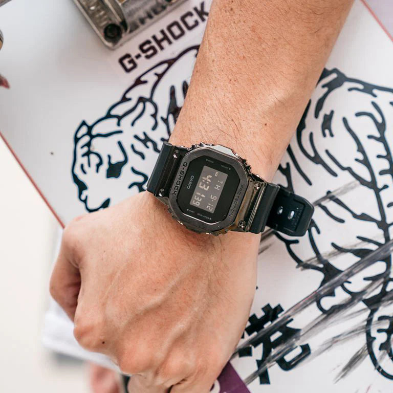G-Shock Men's Black Resin & Stainless Steel Watch | Gm-5600b-1dr by i-watch